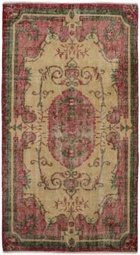 El Dokuma Vintage Halı - 115 cm x 206 cm