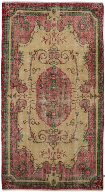 Alfombra Vintage Turca Anudada a Mano - 115 cm x 206 cm