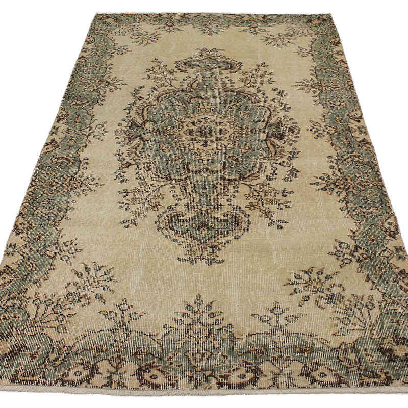 Vintage Turkish Hand-Knotted Rug - 3' 8" x 6' 10" (44" x 82") - K0076821