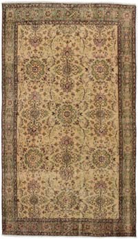 Alfombra Vintage Turca Anudada a Mano - 115 cm x 200 cm