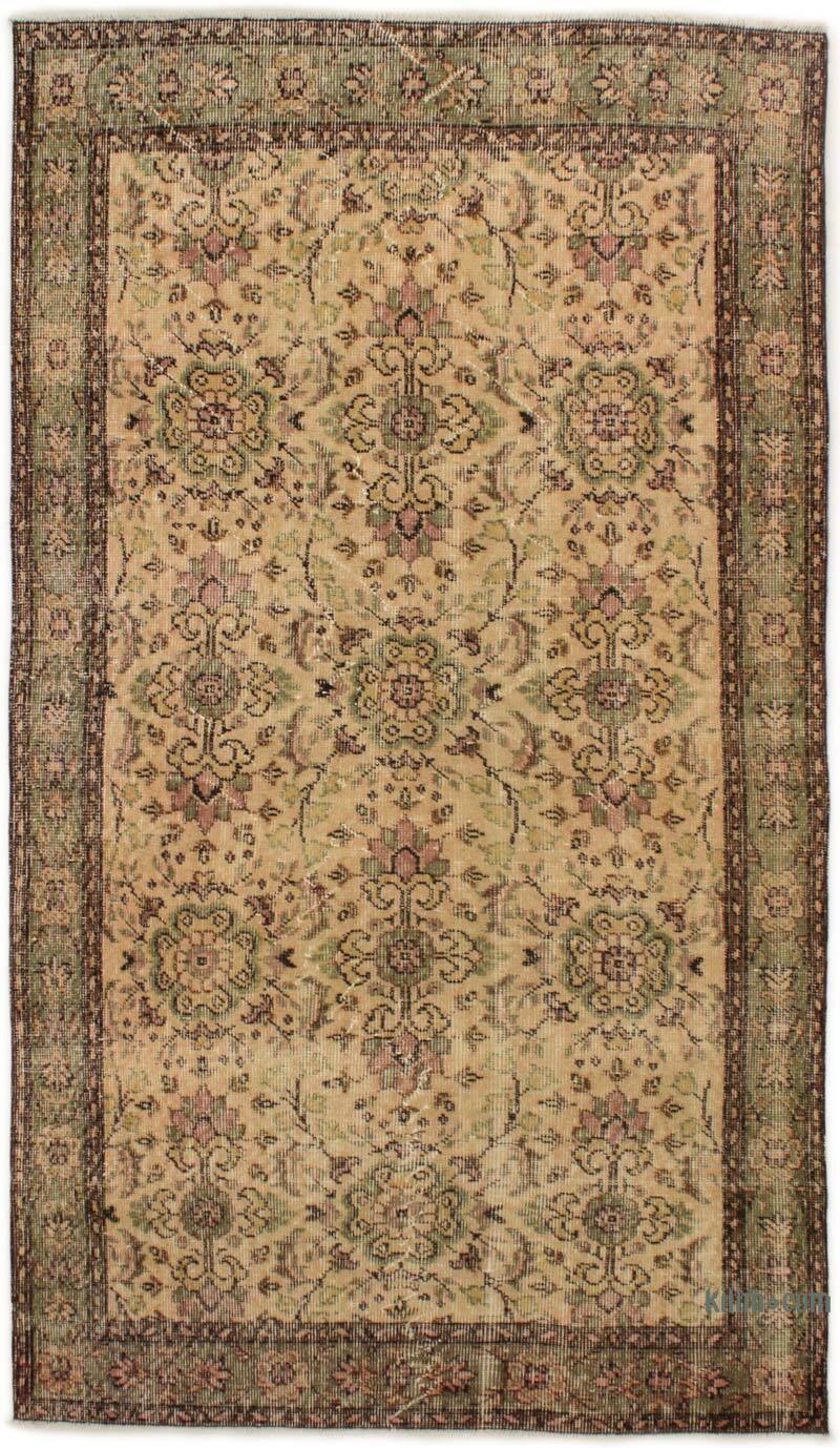 El Dokuma Vintage Halı - 115 cm x 200 cm - K0076823