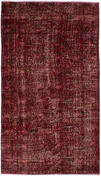 Alfombra Vintage Turca Anudada a Mano - 114 cm x 202 cm