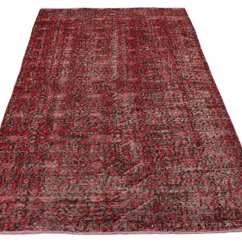 Alfombra Vintage Turca Anudada a Mano - 114 cm x 202 cm - K0076825