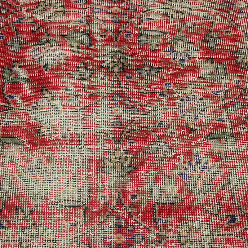 Alfombra Vintage Turca Anudada a Mano - 110 cm x 210 cm - K0076826