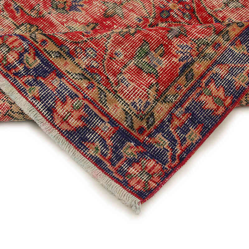 Alfombra Vintage Turca Anudada a Mano - 110 cm x 210 cm - K0076826
