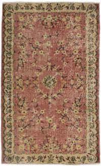Vintage Turkish Hand-Knotted Rug - 3' 10" x 6' 4" (46" x 76")