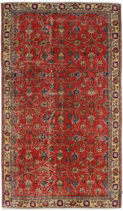 El Dokuma Vintage Halı - 110 cm x 189 cm
