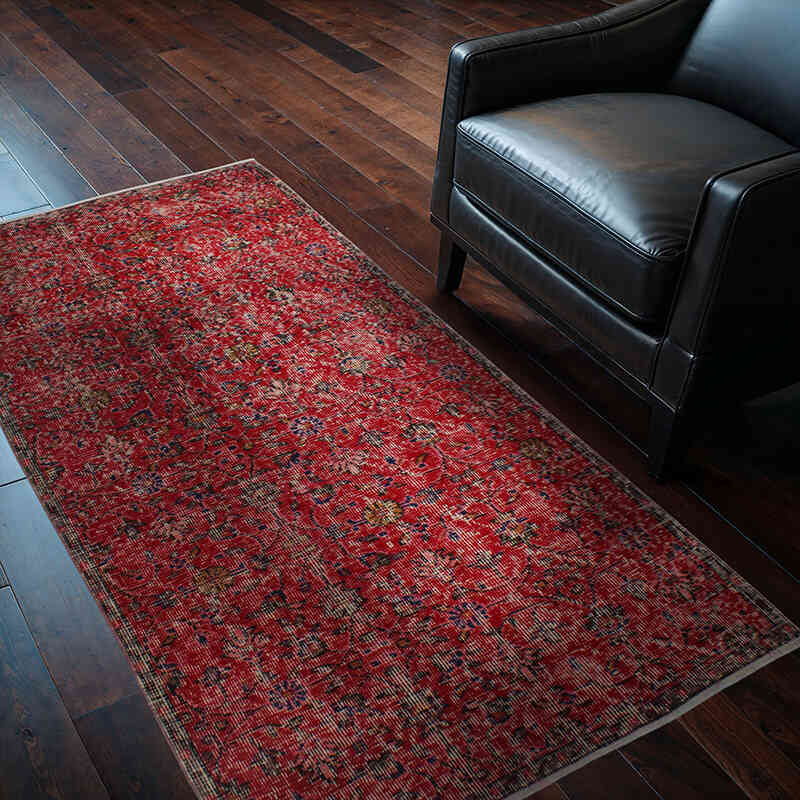 Vintage Turkish Hand-Knotted Rug - 3' 2" x 5' 11" (38" x 71") - K0076835