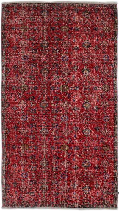 El Dokuma Vintage Halı - 97 cm x 180 cm