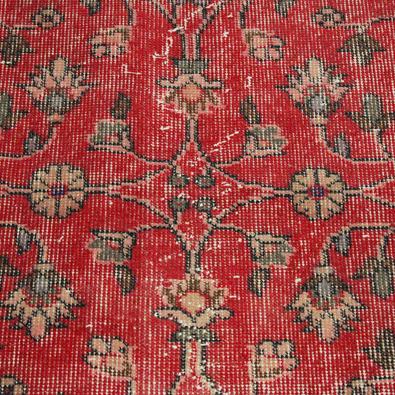 Alfombra Vintage Turca Anudada a Mano - 88 cm x 202 cm - K0076836