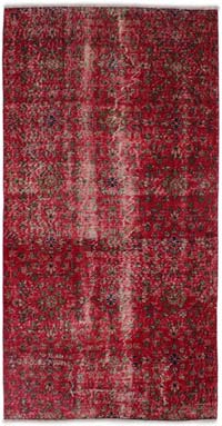 Alfombra Vintage Turca Anudada a Mano - 115 cm x 230 cm