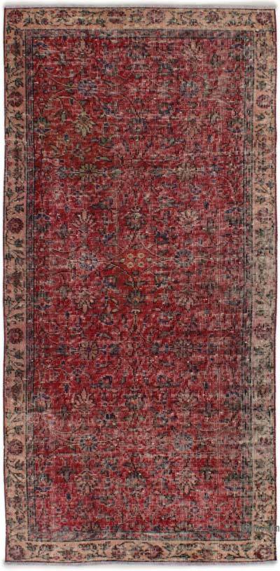 Vintage Turkish Hand-Knotted Rug - 2' 11" x 6' 3" (35" x 75")