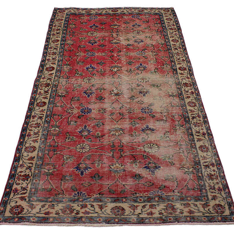 Alfombra Vintage Turca Anudada a Mano - 96 cm x 197 cm - K0076839