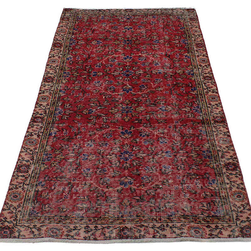 Alfombra Vintage Turca Anudada a Mano - 88 cm x 181 cm - K0076841
