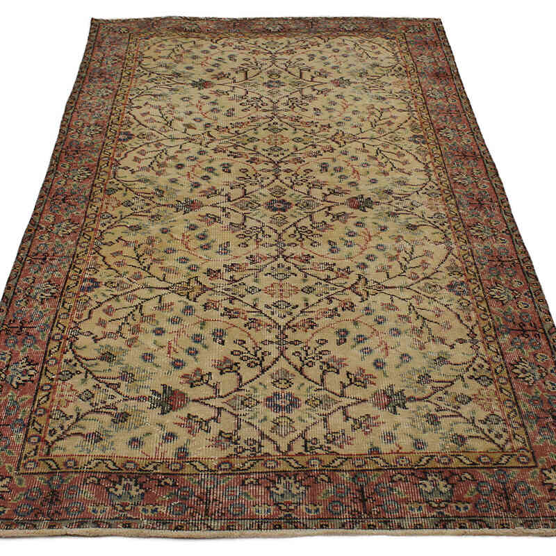 Vintage Turkish Hand-Knotted Rug - 3' 8" x 6' 8" (44" x 80") - K0076842