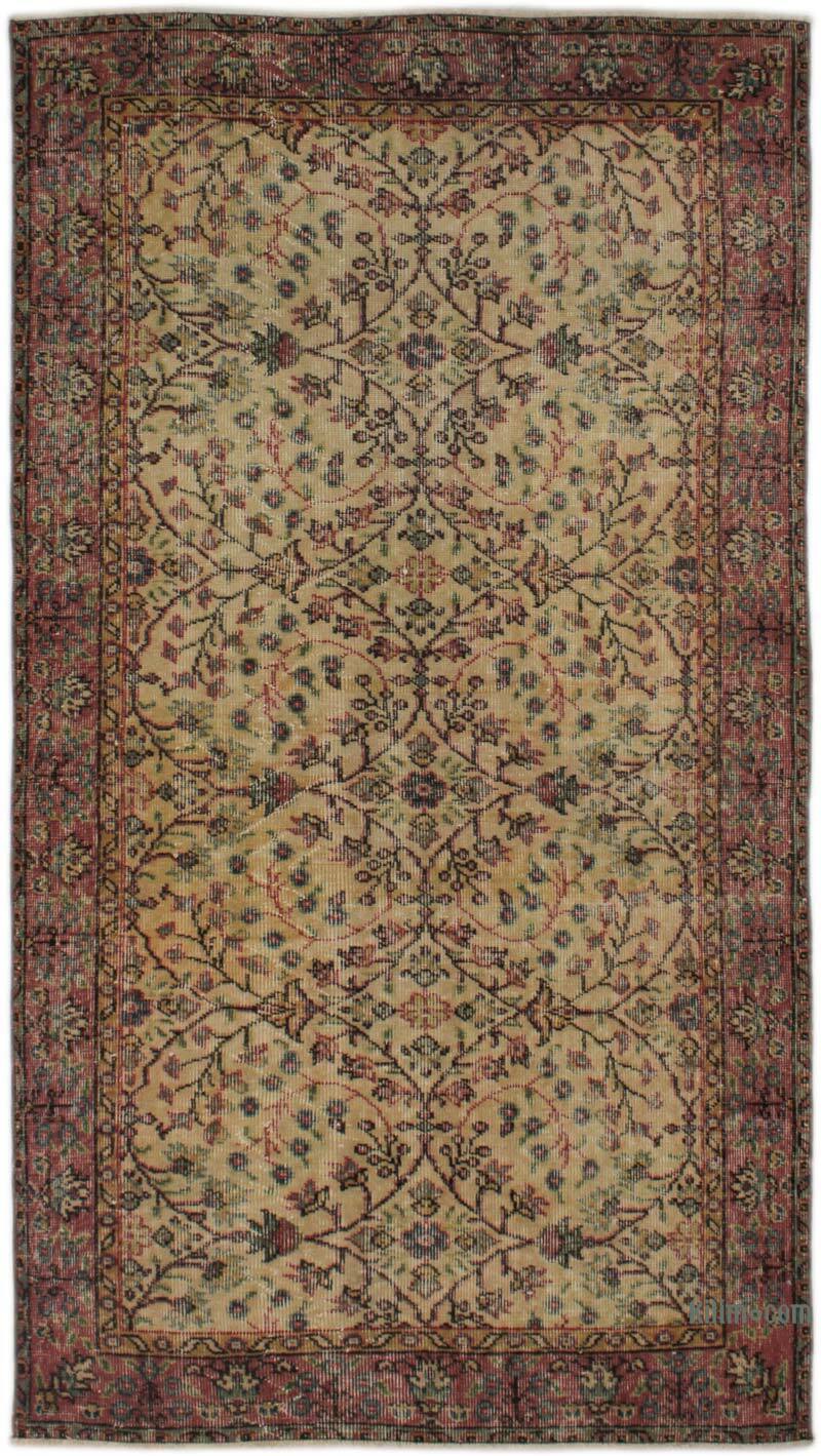 Vintage Turkish Hand-Knotted Rug - 3' 8" x 6' 8" (44" x 80") - K0076842