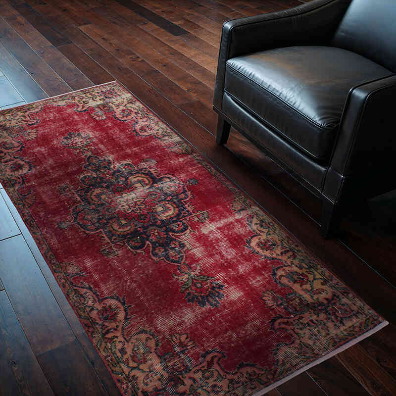 Vintage Turkish Hand-Knotted Rug - 2' 9" x 5' 9" (33" x 69") - K0076843
