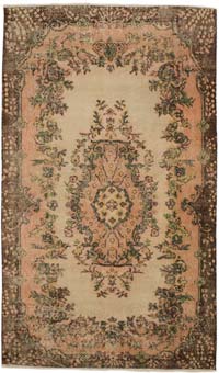 Vintage Turkish Hand-Knotted Rug - 3' 10" x 6' 6" (46" x 78")