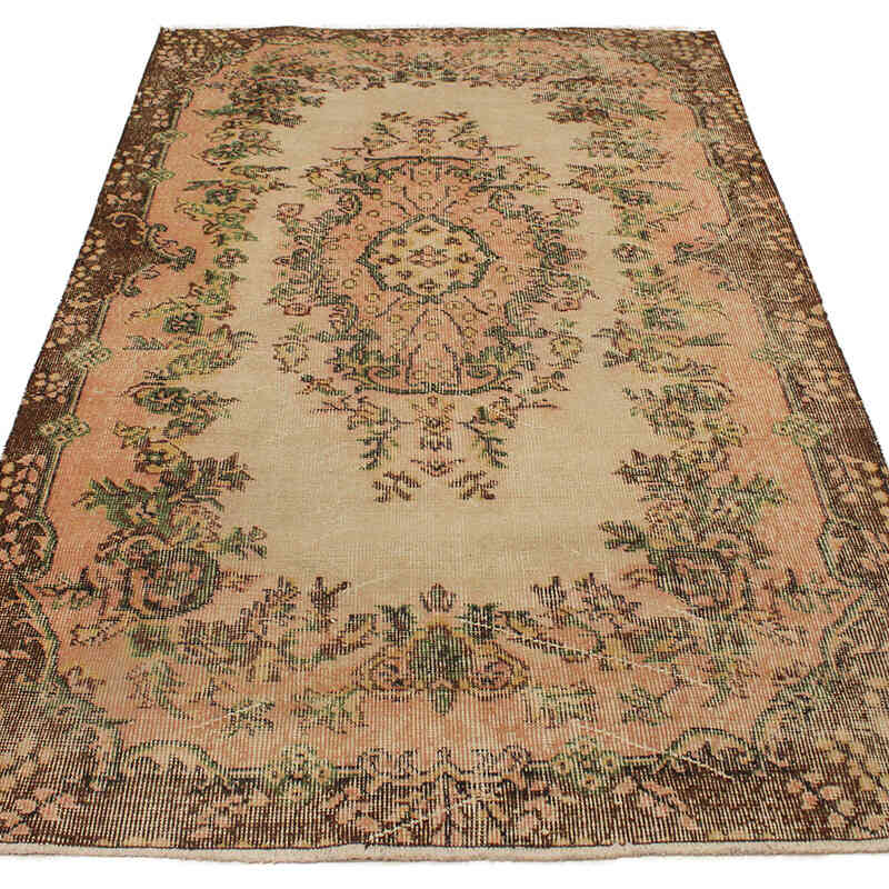 El Dokuma Vintage Halı - 116 cm x 198 cm - K0076846