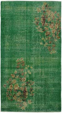Alfombra Vintage Turca Anudada a Mano - 110 cm x 201 cm