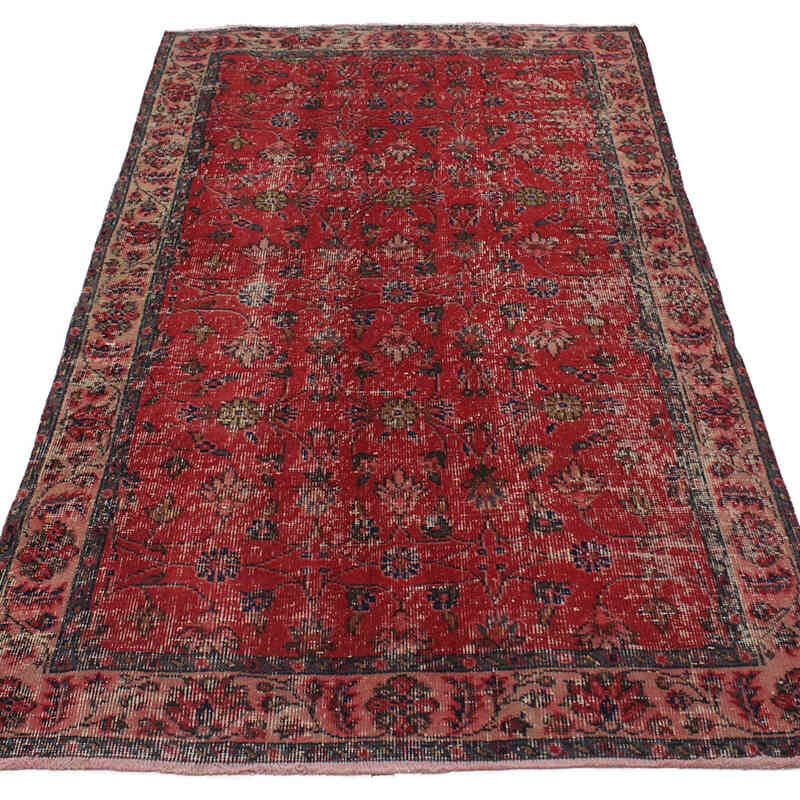 El Dokuma Vintage Halı - 115 cm x 197 cm - K0076852