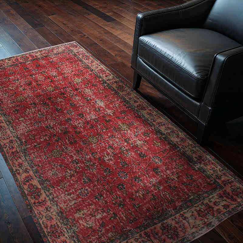 El Dokuma Vintage Halı - 115 cm x 197 cm - K0076852