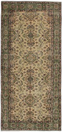 El Dokuma Vintage Halı - 95 cm x 204 cm