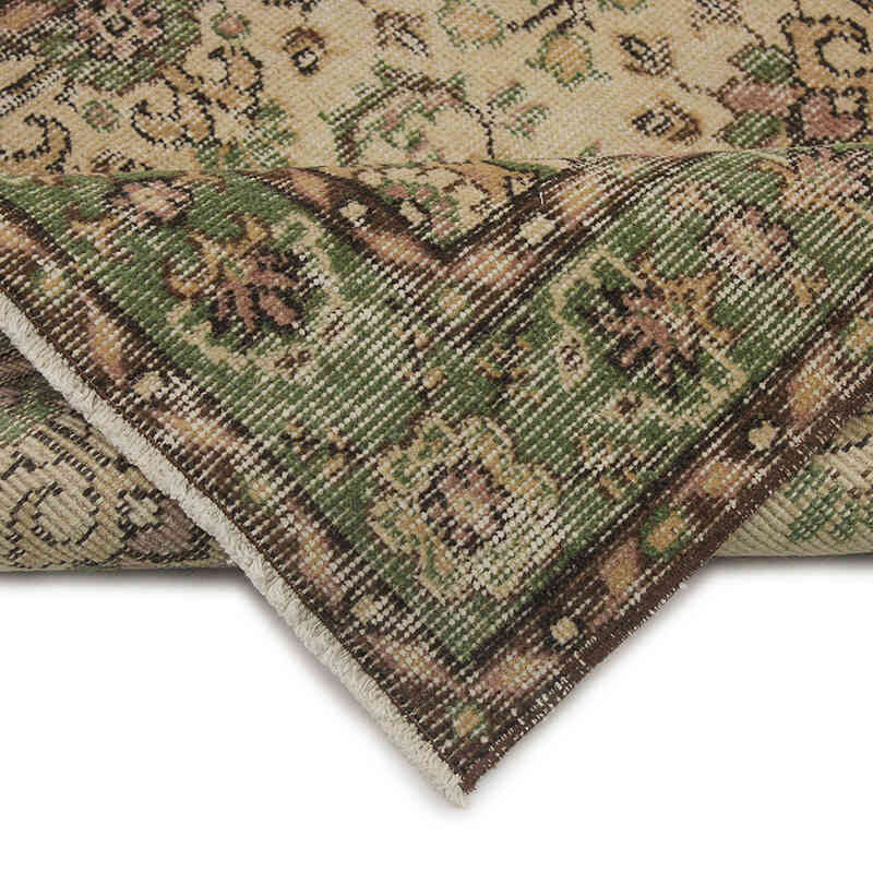 Alfombra Vintage Turca Anudada a Mano - 95 cm x 204 cm - K0076853