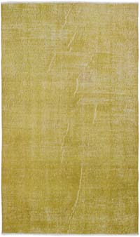 Boyalı El Dokuma Vintage Halı - 115 cm x 195 cm