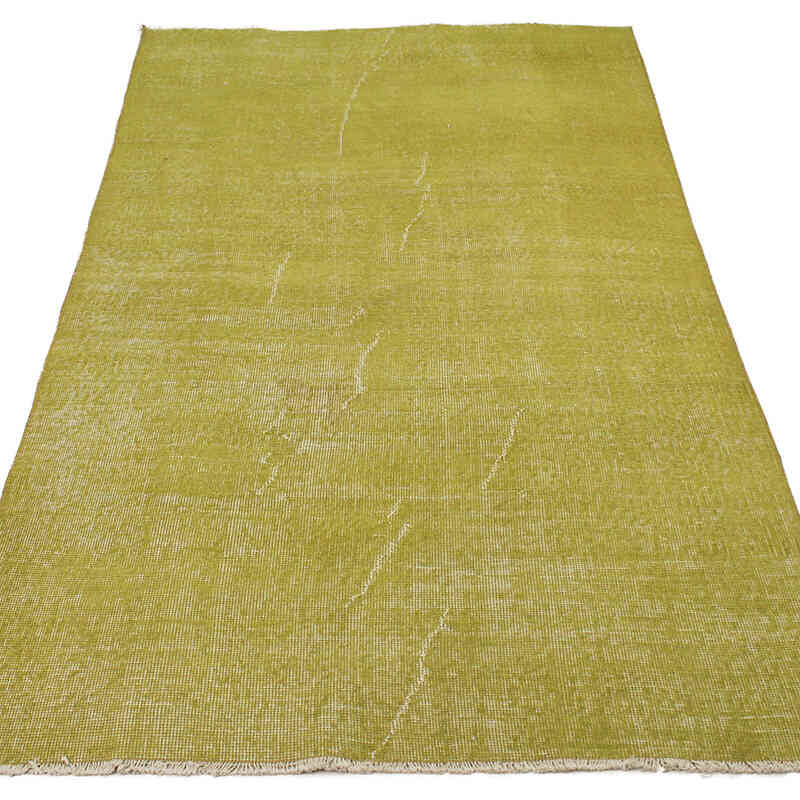 Over-dyed Vintage Hand-Knotted Turkish Rug - 3' 9" x 6' 5" (45" x 77") - K0076854