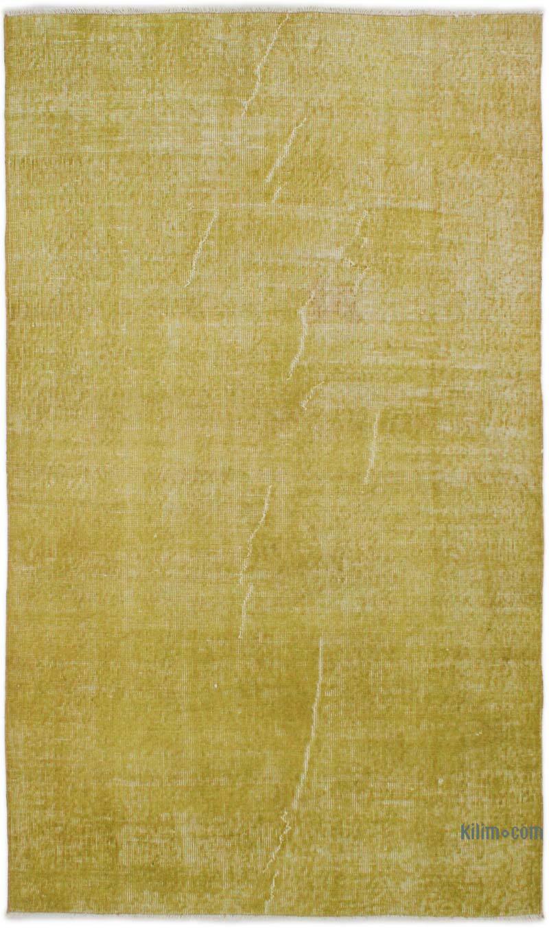 Over-dyed Vintage Hand-Knotted Turkish Rug - 3' 9" x 6' 5" (45" x 77") - K0076854