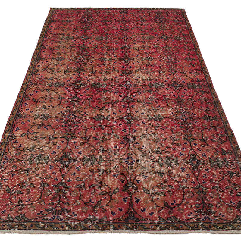 Vintage Turkish Hand-Knotted Rug - 3' 11" x 7' 3" (47" x 87") - K0076855