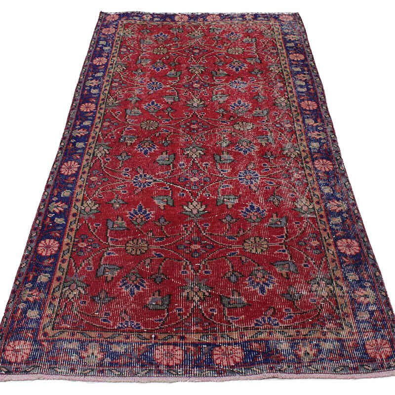 Vintage Turkish Hand-Knotted Rug - 3' 2" x 6' 6" (38" x 78") - K0076857