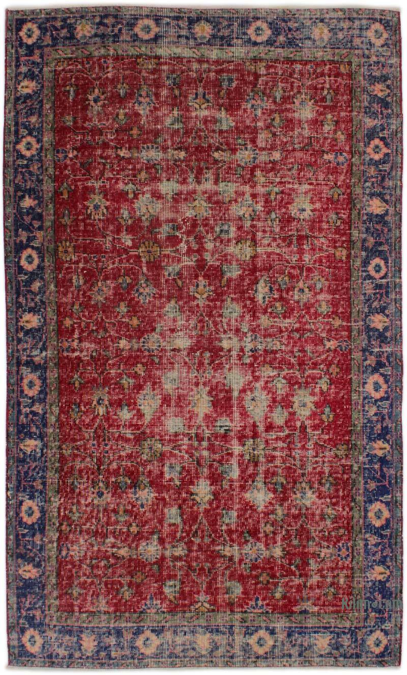 Alfombra Vintage Turca Anudada a Mano - 118 cm x 197 cm - K0076858