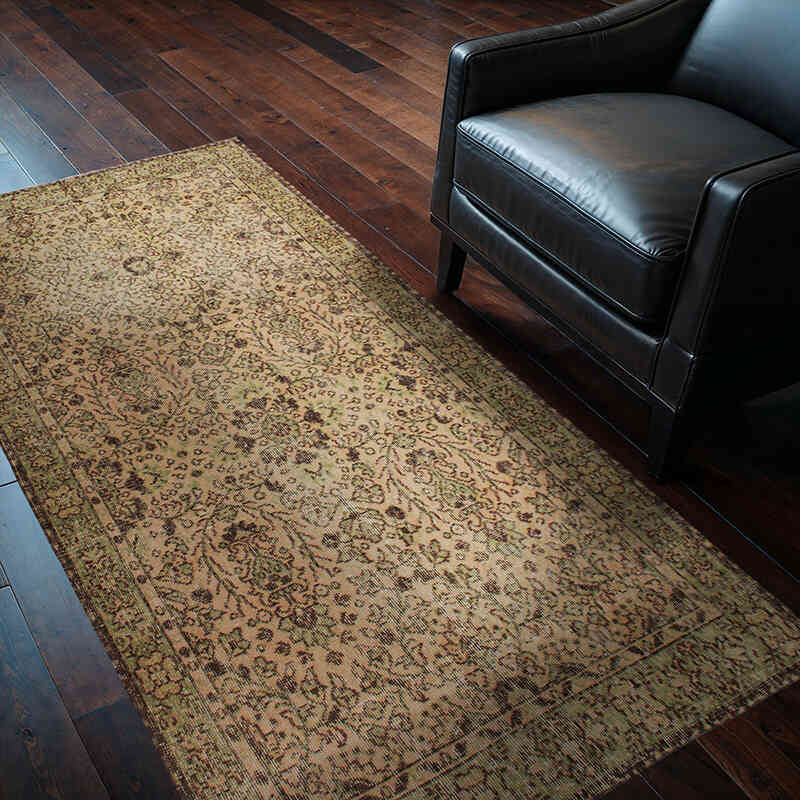 El Dokuma Vintage Halı - 111 cm x 204 cm - K0076859