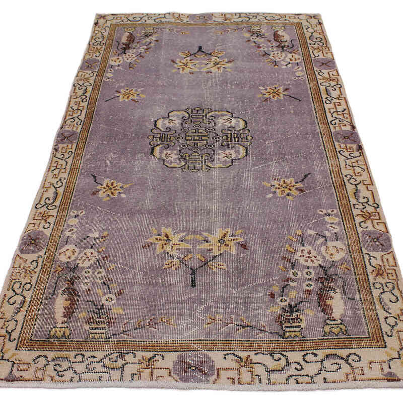 El Dokuma Vintage Halı - 108 cm x 198 cm - K0076860