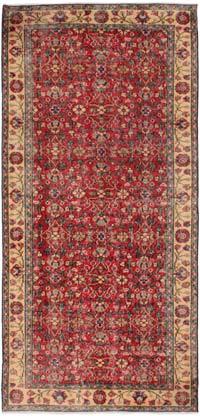 El Dokuma Vintage Halı - 94 cm x 205 cm