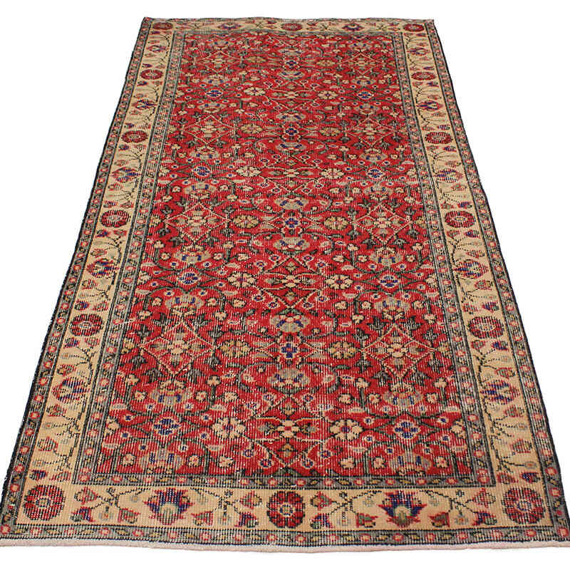 Vintage Turkish Hand-Knotted Rug - 3' 1" x 6' 9" (37" x 81") - K0076862