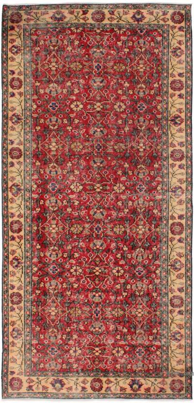 Alfombra Vintage Turca Anudada a Mano - 94 cm x 205 cm