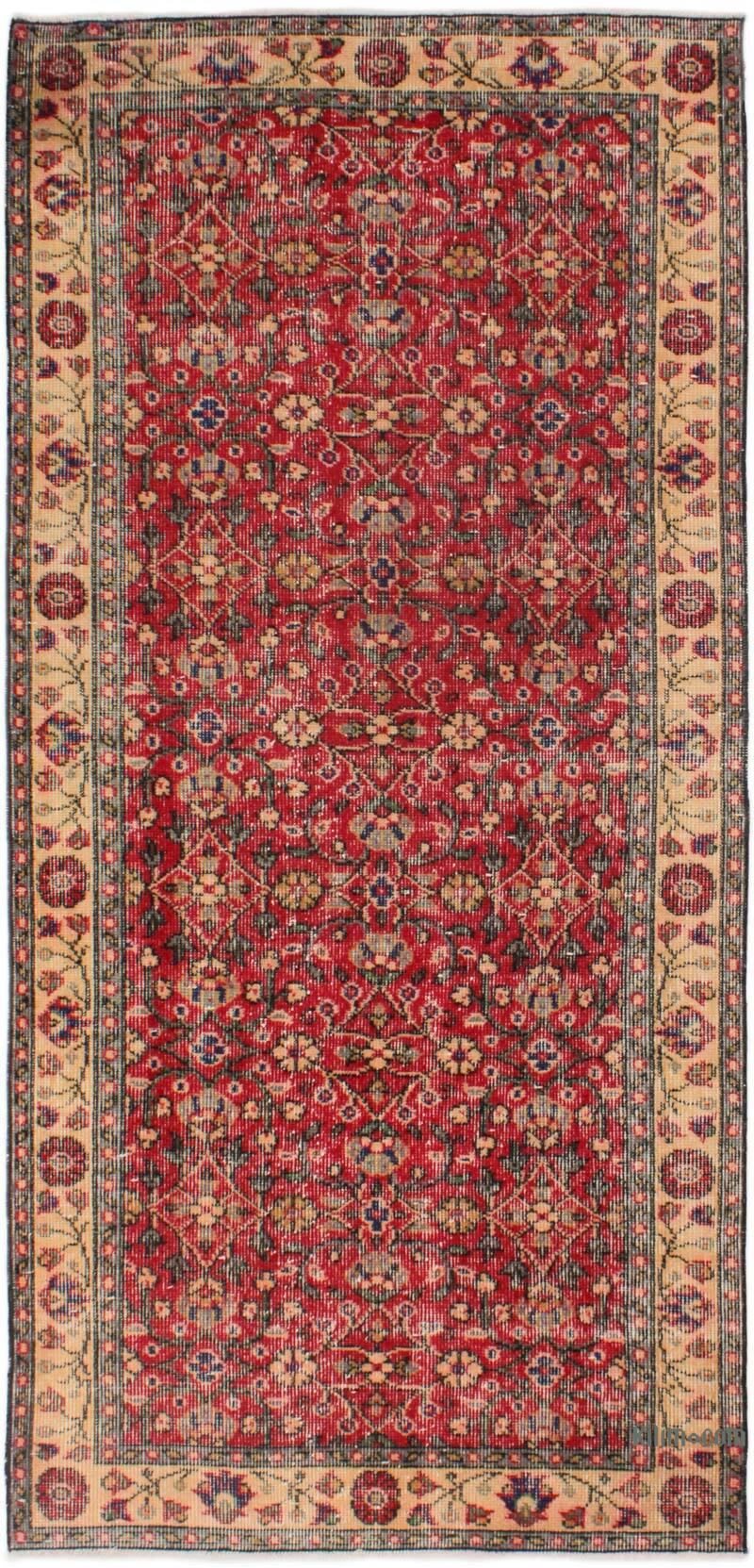 Vintage Turkish Hand-Knotted Rug - 3' 1" x 6' 9" (37" x 81") - K0076862
