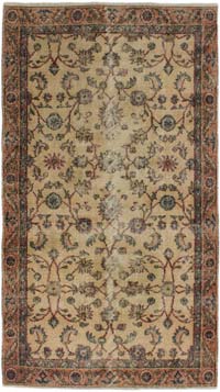 Alfombra Vintage Turca Anudada a Mano - 102 cm x 190 cm