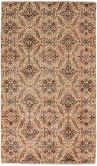 Alfombra Vintage Turca Anudada a Mano - 114 cm x 203 cm
