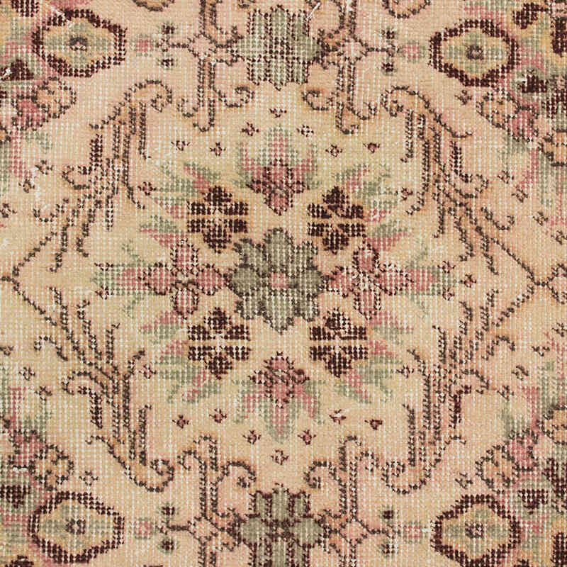Alfombra Vintage Turca Anudada a Mano - 114 cm x 203 cm - K0076868