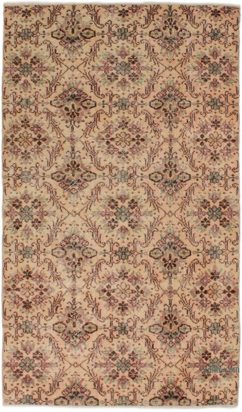 Alfombra Vintage Turca Anudada a Mano - 114 cm x 203 cm - K0076868