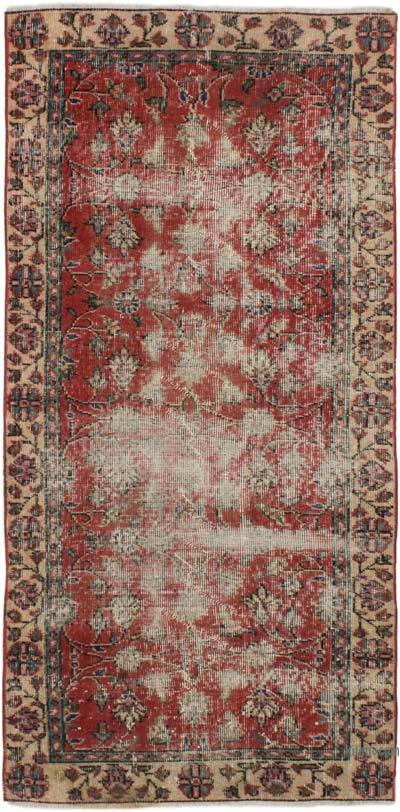 Alfombra Vintage Turca Anudada a Mano - 90 cm x 188 cm