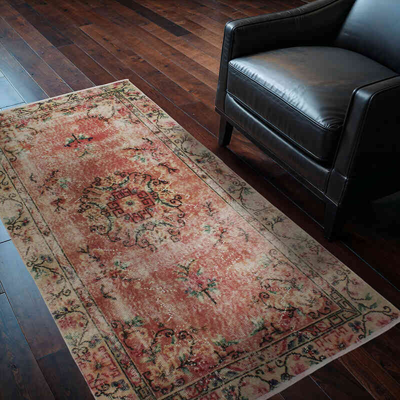 Vintage Turkish Hand-Knotted Rug - 3' 5" x 6' 1" (41" x 73") - K0076872