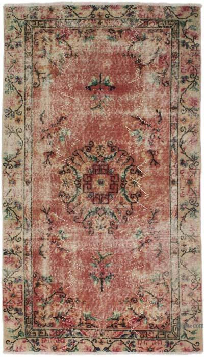 El Dokuma Vintage Halı - 105 cm x 185 cm