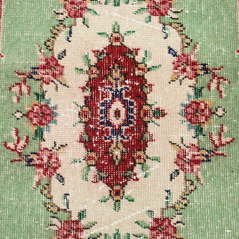 Alfombra Vintage Turca Anudada a Mano - 112 cm x 204 cm - K0076873