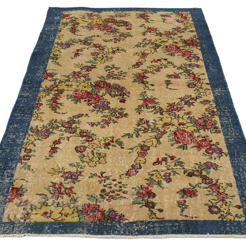 Vintage Turkish Hand-Knotted Rug - 3' 9" x 6' 4" (45" x 76") - K0076875