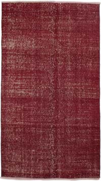 Alfombra Turca Vintage Sobre-teñida - 108 cm x 194 cm